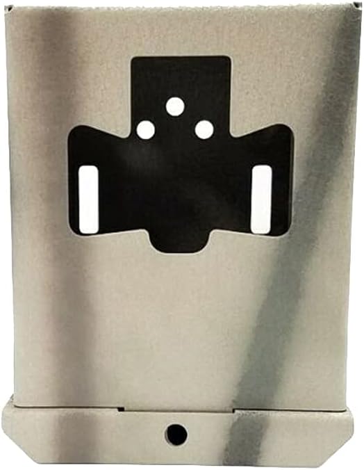 Theft-Deterrent Powder-Coated Steel Security Box Compatible with Browning Defender Trail Cameras (910), Khaki