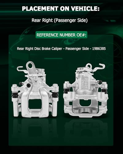 Image of SCITOO Rear Right Brake Caliper With Bracket 19B6385 Compatible For Audi For A3 / For A3 Quattro, For VW For TYPE 1 / For Eos /For Golf /For GTI /For Jetta /For Passat