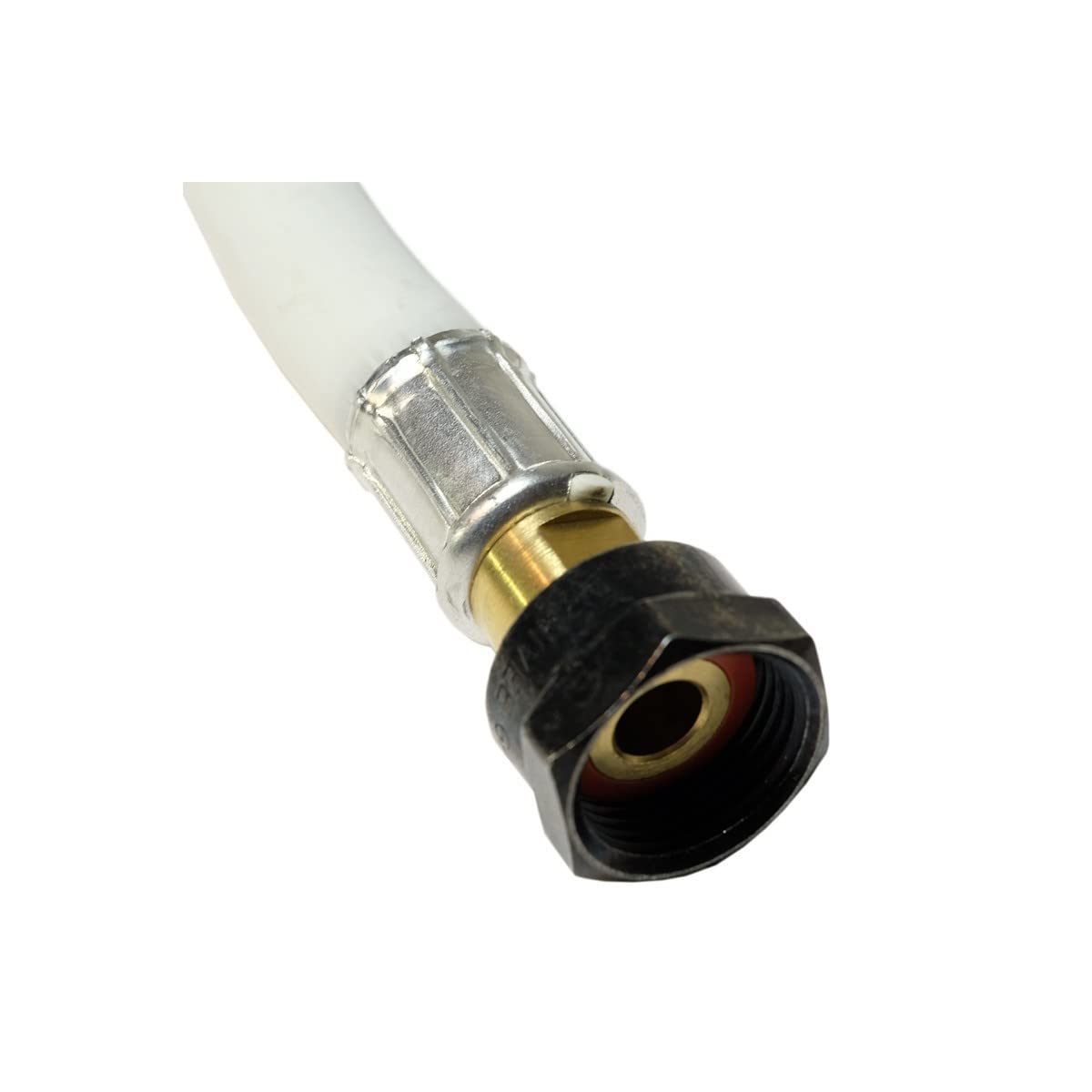 Chauffage d'appoint gaz Provence 3,4 KW Marron miel Effet poêle à bois Fonte Tuyau gaz vissable 1.5 m + detendeur butane