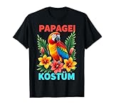 Papagei Kostüm tropisch Vogel bunt Fasching