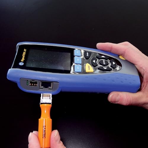 Image of TREND Networks | R156005 | SignalTEK NT | Touchscreen Copper & Fiber Network Transmission & Bandwidth Tester Kit | Troubleshoot Data Cabling & Ethernet Network Issues