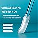 Ear Cleaning Rods, 48 Pieces, Enhanced Adhesive, Screw-Type Earwax Remover, Safe for Adults and Children (L)