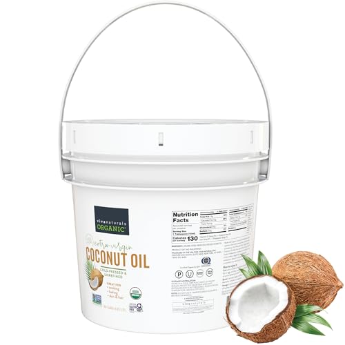 Viva Naturals Organic Coconut Oil, 128 fl oz