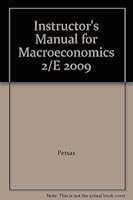 Instructor's Manual for Macroeconomics 2/E 2009 0132356376 Book Cover
