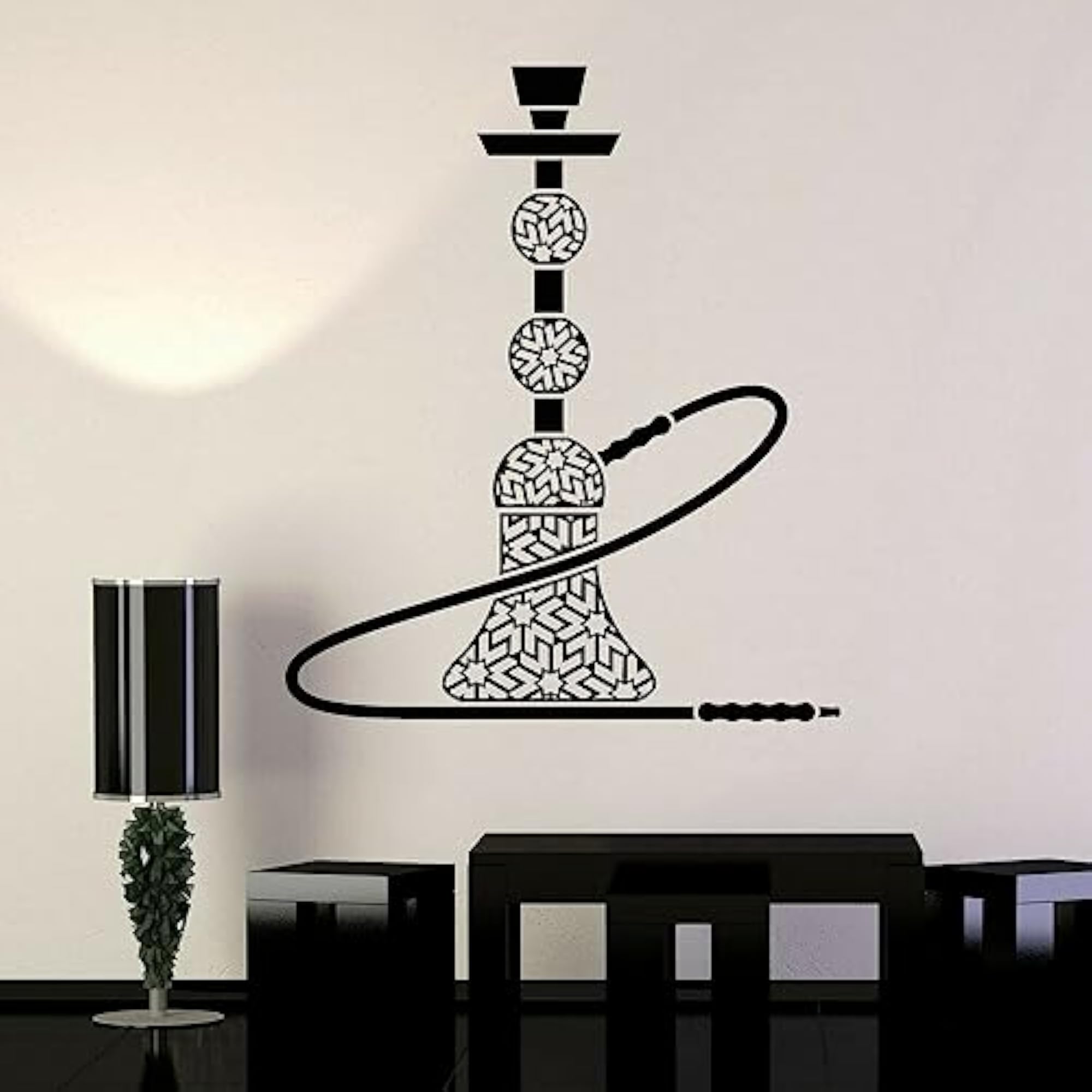 Vinyl Wall Decal Hookah Smoking Shisha
