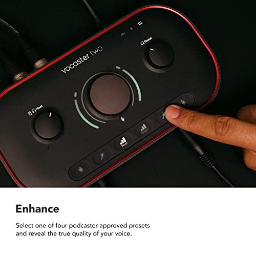 Focusrite Vocaster Two — Interface d’enregistrement pour podcasts Focusrite Vocaster Two — Interface d’enregistrement pour podcasts