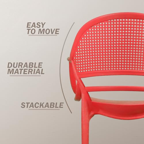 Image of DIYA Sunset Restaurant & Cafe Chair | Designer Plastic Arm Chair