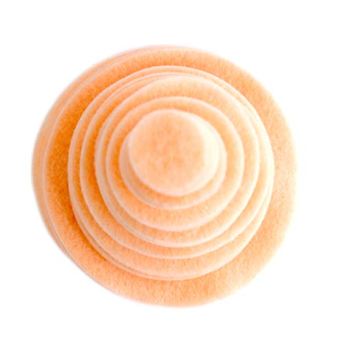 Image of Playfully Ever After Peach Craft Felt Circles (Mixed Size Pack - 56pc)