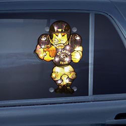 St. Louis Rams Double Sided Car Window Light Up Player