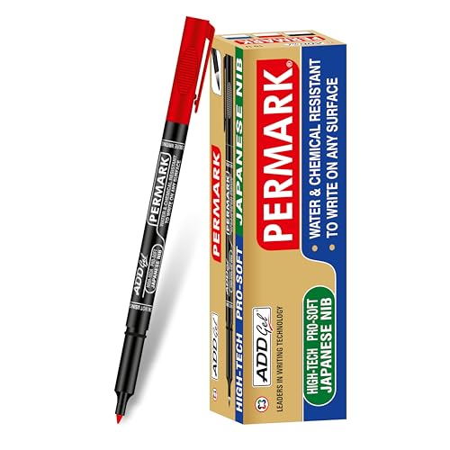 Image of ADD Gel Permark Marker Pack Of 10 Pcs (Red)
