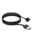 kwmobile Cable de Carga Compatible con Polar Loop / M600 - USB Negro para Fitness Tracker y smartwatch