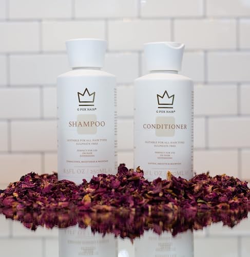 Sulphate Free Hair Extension Shampoo and Conditioner System G Fox Hair®250ml, Multi-Award Winning Shampoo and Conditioner, 99% Natural Ingredients, Made by Extension Experts - Image 3