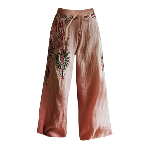 Pantalon de plage en lin pour des vacances d'été décontractées