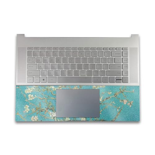 Image of Glossy Glitter Gaming Skin Compatible with HP Envy x360 16 inch (2023) - Almond Blossom - Premium 3M Vinyl Protective Wrap Decal Cover - Easy to Apply | Crafted in The USA by MightySkins