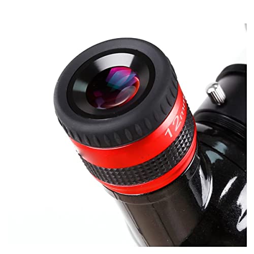 Microscope 1.25 Inch Telescope Accessories Big Focal Length, Wide Eyepiece 70 Degree Ultra Wide Angle Achromatic(12mm)