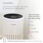 Bosch Air 4000i App-gesteuerter Luftreiniger - Für Räume bis zu 62,5 m² - Entfernt Schadstoffe - Mit 3-in-1 Luftfilter, Smart Sensor, Automatikmodus, Ruhemodus ( – Bild 5