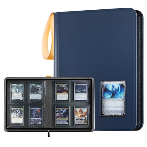 ProCase カードファイル トレカケース トレカファイル トレカバインダー カードケース トレーディングカードケース TCG 推し活 4ポケット 144枚収納 -ネイビー（Amazon）