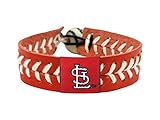 GameWear MLB Leather Wrist Band MLB Team: St. Louis Cardinals, Style: Team Colors