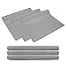 3 Rolls EVA cabinet liner, Non-slip Shelf Liners for kitchen Cabinets, Waterproof Cupboard Drawer Cushion Mats, DIY Multipurpose Antifouling Pads,17.7"x59"-Transparent