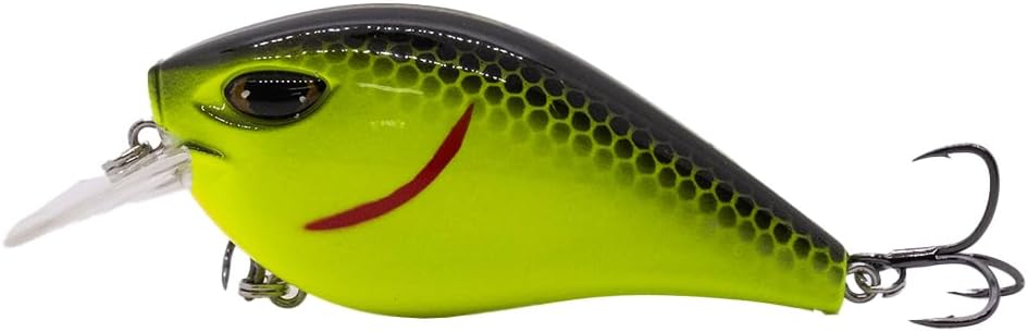 Duckett Fishing Squarebill Crankbait, Shallow Water Bass Lure with Aggressive Action and Deflections