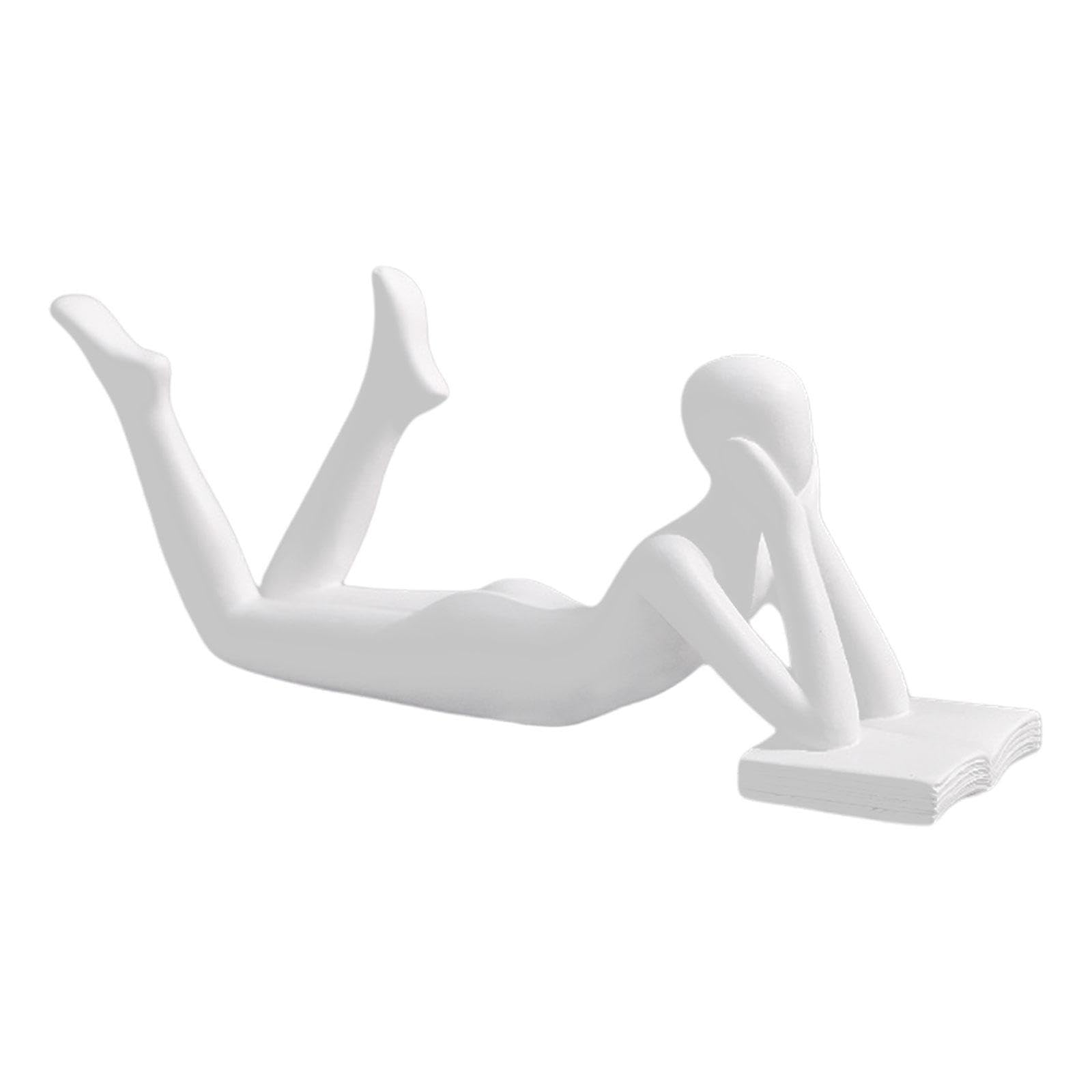 PIXZCSA Modern Nordic Thinker Statue Resin Artwork Stylish Decor For Living Room Or Office Space Abstract Thinker Figurine Bar