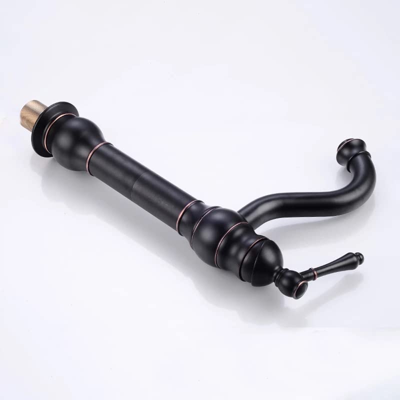 Mitigeur en laiton bronze huilé à double commande douche et douchette