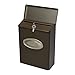 Gibraltar Mailboxes DVKPBZ00 Designer locking mailbox, Bronze w/Satin Nickel, 9.7 x 4.4 x 12.6 inches