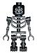 LEGO Skeleton (Black) Castle Minifigure