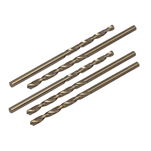 Aexit 2.4mm Dia Tool Holder Split Point HSS Cobalt Metric Twist Drill Bit Drilling Tool 5pcs Model:47as194qo195
