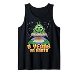 Science Birthday Alien UFO & Earth by NLTS