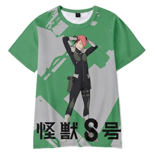 ISaikoy Anime Kaiju No. 8 T-Shirt Short Sleeve Tee Shirt Costume Sweatshirt