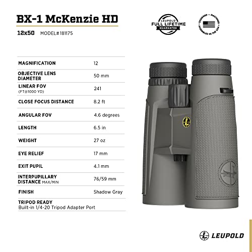 Leupold Bx-1 Mckenzie Hd Binoculars, 12X50Mm (181175) #TOP4
