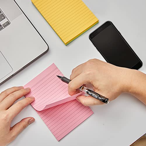 Maxgear Lined Sticky Notes 4X6 Inch, 360 Sheets Adhesive Self-Stick Note Pads, Bright Colored Sticky 4X6 Post It Notes, Leave Reminders Large Sticky Notes On Smooth Surface, 45 Sheets/Pad, 8 Pads #TOP6