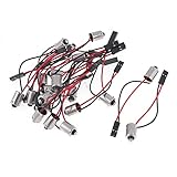 uxcell 20 Pcs DC 12V Car T10 BA9S LED Bulb Light Wire Cable Adapter Socket for Vehicle