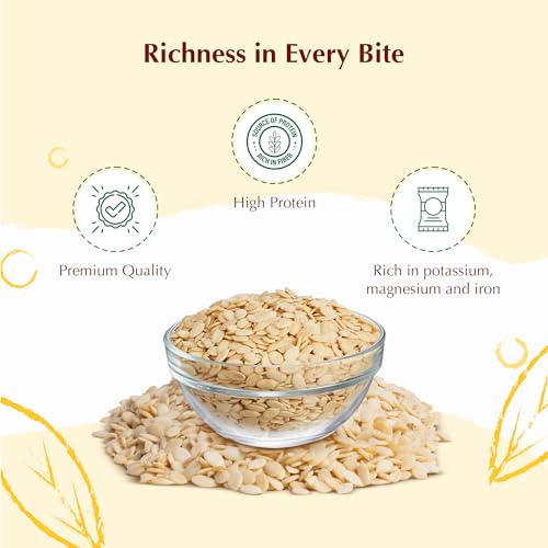 Image of Amazon Brand - Vedaka Raw Watermelon Seeds (Tarbuj Beej) | Seeds for Snacking | Gluten-Free | 100 gm (Pack of 2)