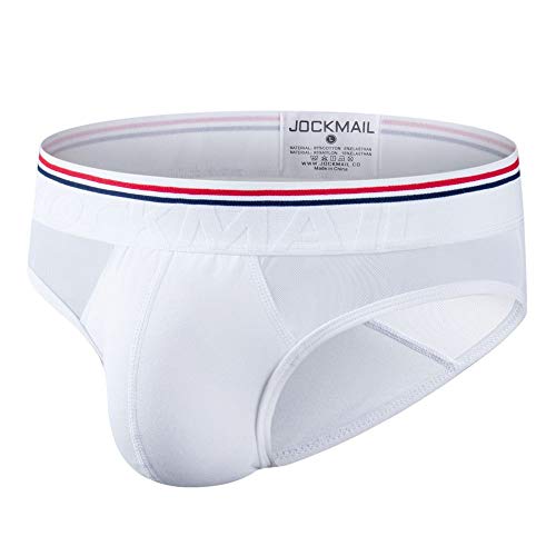 JOCKMAIL Men Briefs Underwear Mesh Soft Cotton Low Rise Men Underwear Briefs