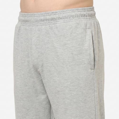 Image of MARK LOUIIS Men's Baggy Trackpants | Regular Fit Cotton Sweatpants with Drawstring Waist & Side Zipper Pockets | Oversized Casual Track Pants for Gym