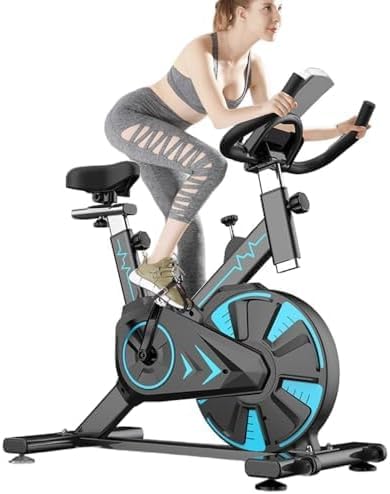 Exercise Bike for Home Use 2026 Stationary Bike with LCD Display and APP, Adjustable Magnetic Resistance Spin bike with Dumbbell Rack, 180KG Weight Capacity