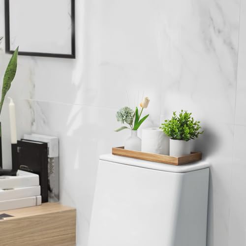 ALELION-13-Bathroom-Vanity-Tray-for-Counter-Acacia-Wood-Decorative-Tray-for-Toilet-Tank-Makeup-Perfume-Jewelry-Catchall-Coffee-Table-Wooden-Kitchen-Countertop-Organizer-for-Soap-Dispenser