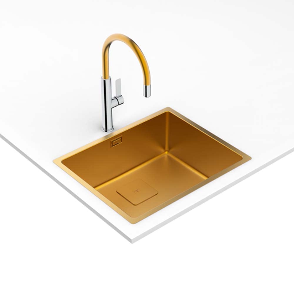 Grifo Teka FORMENTERA TOP FOT 995 CROMO/BRASS, Moa