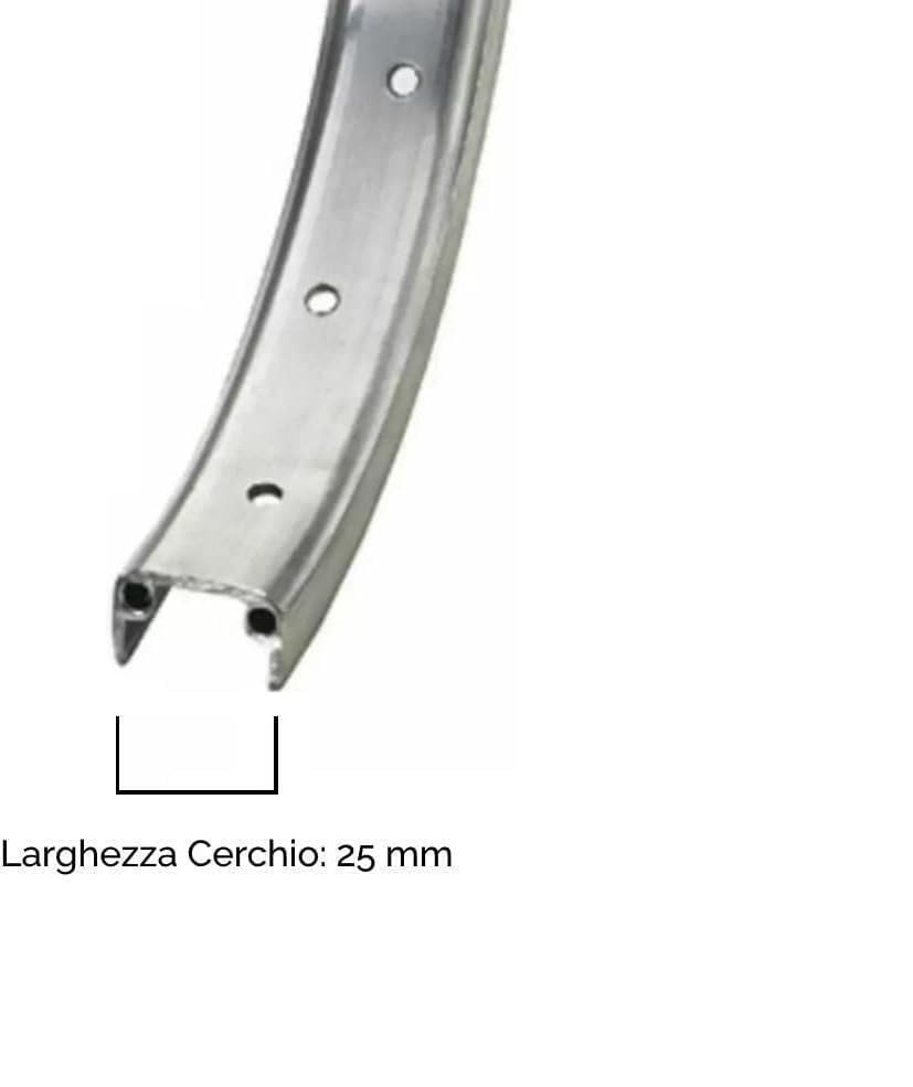 Coppia Ruote Complete 26" X 1.75 Con Pneumatici E Camera Aria - Per City Bike/Olanda
