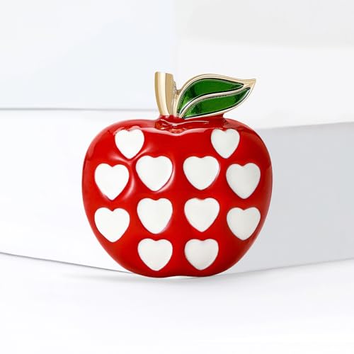 Image of Enamel Fruit Brooch for Women Rhinestones Fruit Lapel Pin Elegant Fruit Brooches Jewelry Gift, Perfect for Dresses Hat Bag