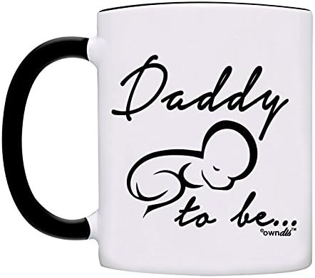 Mug Daddy to be for newly Daddy announcement Coffee Mug-0036-Black - Image 2