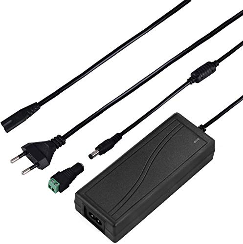 Arotelicht LED Adaptateur Alimentation Transformateur 12V 5A 60W AC/DC Europe Prise Chargeur pour LED Bande SMD 5050/3528/2538 pour PC Portable,LCD TFT Monitors, DVD,...