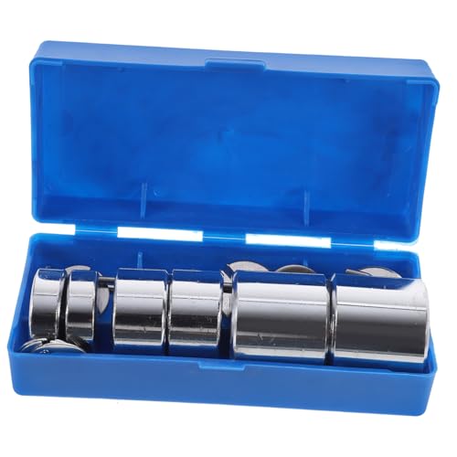 KICHOUSE High School Physics Lab Equipment Metal Slotted Mass Set Hanger Box Accurate Small Weights for Force Experiments