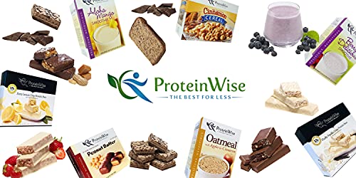 Proteinwise Blueberry Protein Pancake Mix, High Protein Low Carb Snacks For A Healthy Diet, Low Carb, Low Fat, Low Sugar, Low Calorie, Kosher, Protein Breakfast, 7 Packets/Box #TOP4