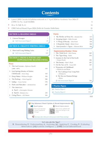 Image of Oswaal CBSE Class 12 English Core Question Bank | Chapter & Topic-wise Solved Papers (2017-2026) | Based on Syllabus (April 2026) | Includes 2026 Papers | For 2027 Exam