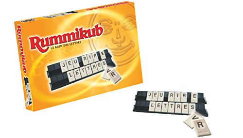 Hasbro Gaming Rummikub Lettres, Jeu de Stratégie et de Logique pour Adultes et Ados, Jeux de Société pour Composer des Mots, dès 12 Ans pour améliorer Son...