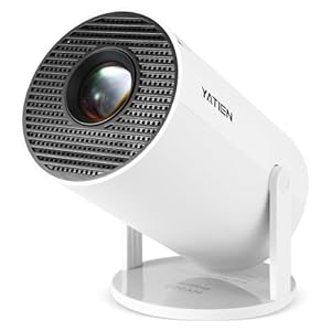 Mini projector portable projector movie home cinema bedroom student dorm projector watch soccer competition basketball match for laptop smartphone build in TV stick play game PS5 Switch