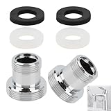 Photo Gallery 2 pezzi adattatori rubinetto m16 su m22, filettatura doppia per rubinetti m16 e m22, adattatore filettato, adattatori in alluminio resistente alla corrosione per aereatori di cucina (m22-m16) Photo Gallery 2 pezzi adattatori rubinetto m16 su m22, filettatura doppia per rubinetti m16 e m22, adattatore filettato, adattatori in alluminio resistente alla corrosione per aereatori di cucina (m22-m16)